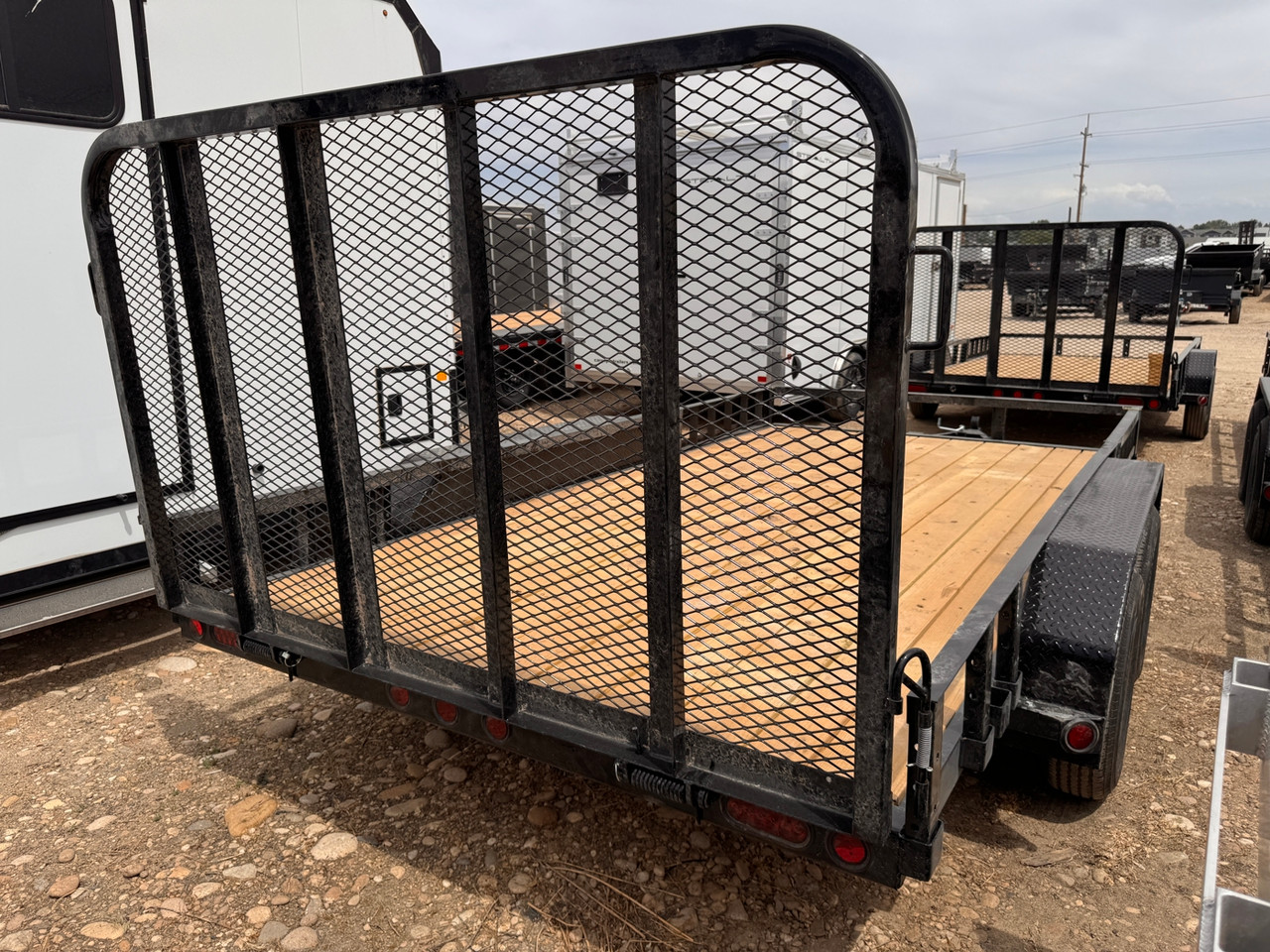 P.J. Trailers 2027 UL 83"X14' Utility Trailer | Tandem Axle, Rear Rampgate, ATV Side Load Ramps
