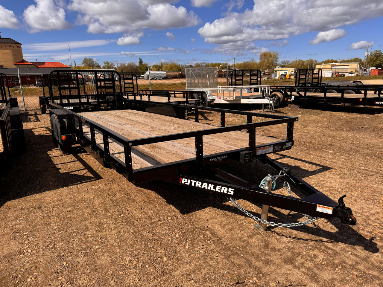 P.J. Trailers 2025 UL 83"X22' Utility Trailer | Tandem Axle 7K, HD Rampgate, Diamond Plate Fenders, Square Tube Rails, 12" OC Crossmembers, Dovetail