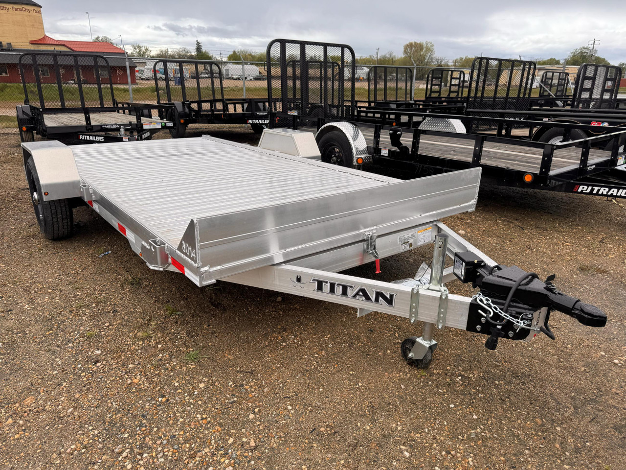 Titan Trailers 2026 80"X14' Gravity Tilt Trailer | Single Axle 2.99K, Aluminum, Brake Axle