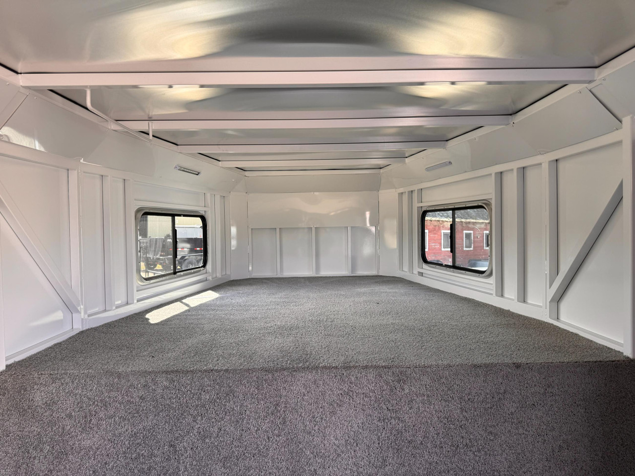 Trails West Trailers 2024 SANTA FE SUPER TACK 24' Stock Combo Trailer | Tandem Axle 18.667K, Convenience Package, Rear Slider
