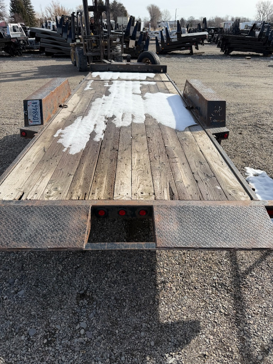 C&B Trailers 2013 20' Gravity Tilt Trailer | Tandem Axle 14K, Steel Fenders, Tongue Storage Box, Spare Tire and Mount, Sold As Is