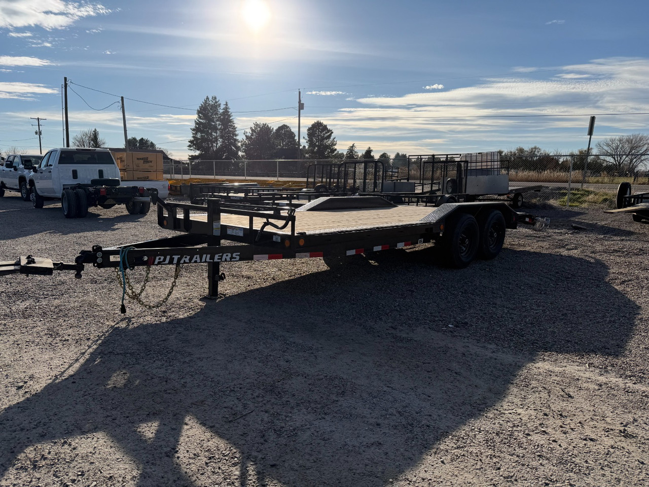 P.J. Trailers 2024 B6 20' Buggy Hauler Trailer | Tandem Axle, Diamond Plate Drive Over Steel Fenders, Dovetail, Rear Support Jacks, Slide In Ramps