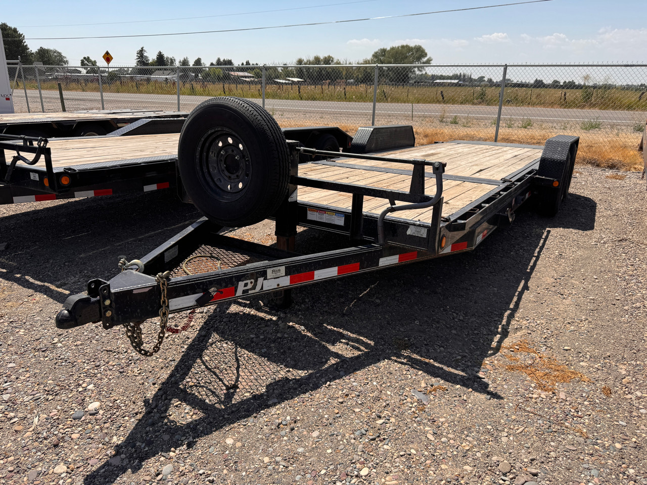 P.J. Trailers 2021 T6 22' Tilt Trailer | Tandem Axle 14K, Torsion Axles, 14 Ply , 6' Statonary, 16' Tilt Deck, Extended Tongue, Tool Basket, Spare Tire and Mount