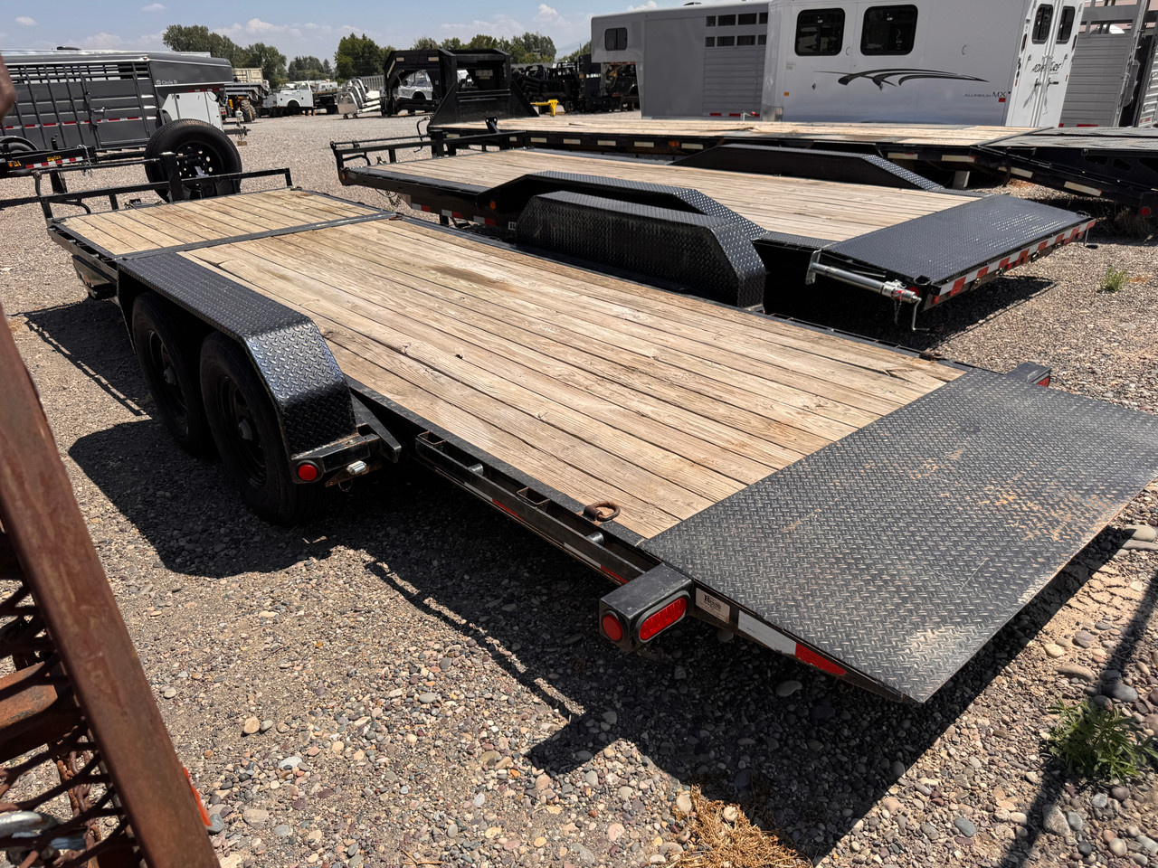 P.J. Trailers 2021 T6 22' Tilt Trailer | Tandem Axle 14K, Torsion Axles, 14 Ply , 6' Statonary, 16' Tilt Deck, Extended Tongue, Tool Basket, Spare Tire and Mount