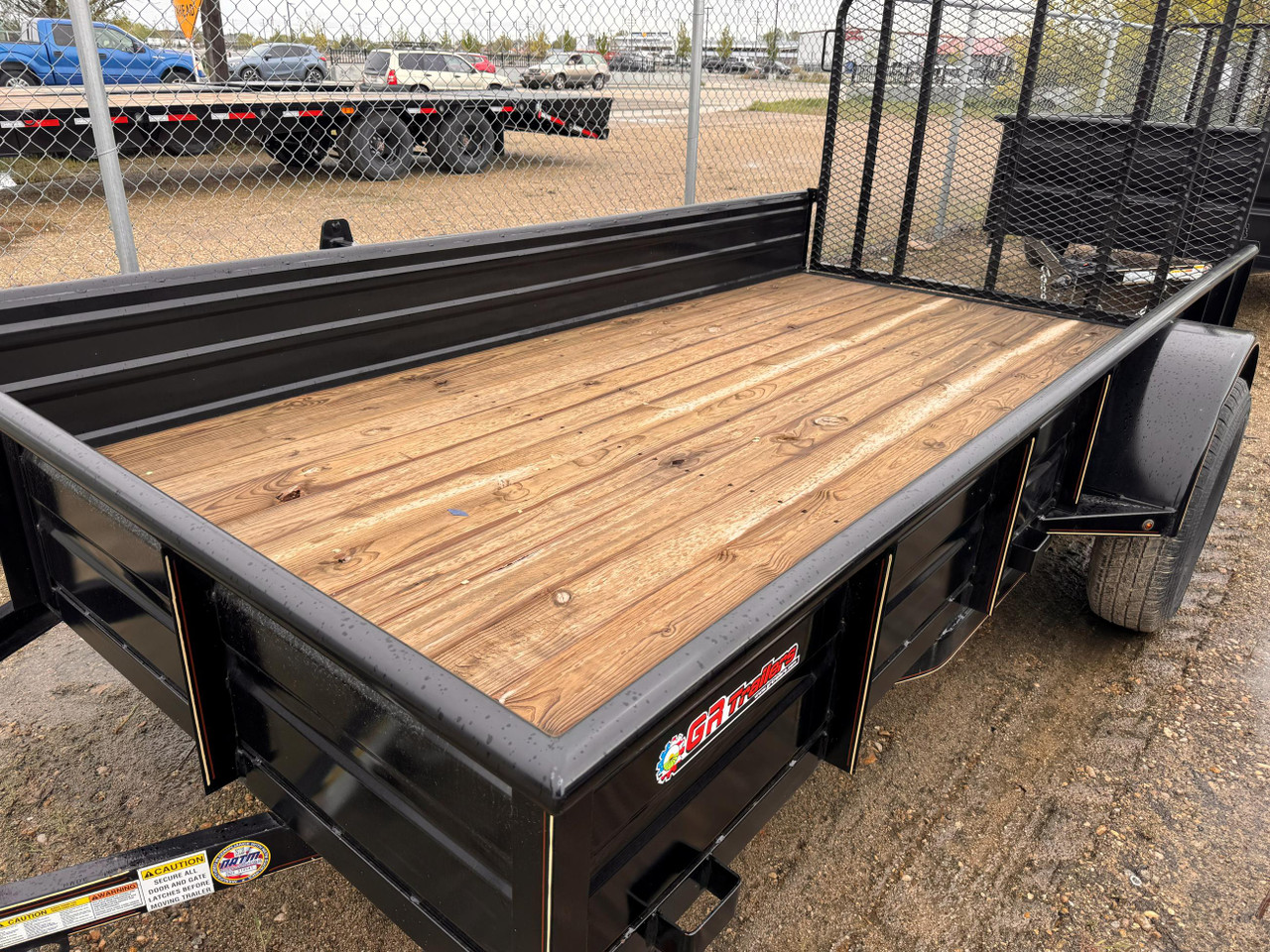 GR Trailers 2024 72"X12' Landscape Utility Trailer | Single Axle 2.99K, Closed Sides, Rampgate
