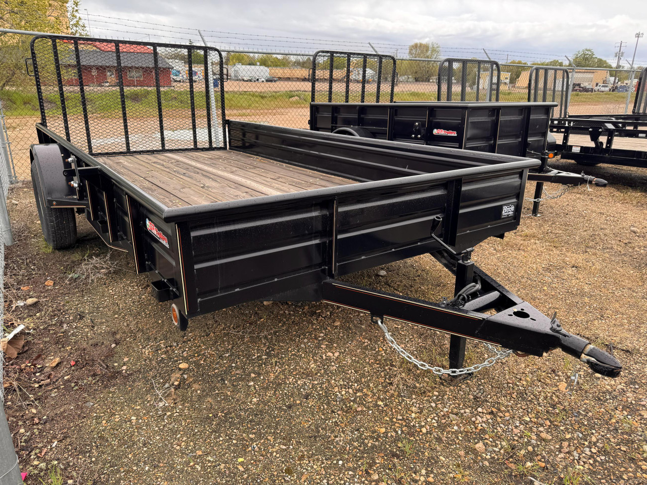 GR Trailers 2024 82"X14' Landscape Utility Trailer | Single Axle 2.99K, Standard Height Solid Sides, Rampgate