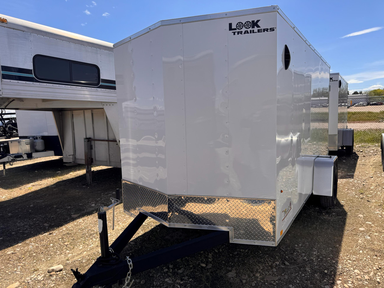 Look Trailers 2026 ST DLX 72"X12' V-Nose Cargo Trailer | Single Axle, 6' Tall, Rear Barn Doors