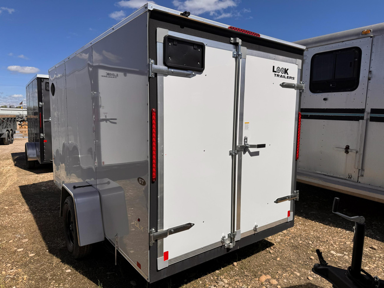 Look Trailers 2026 ST DLX 72"X12' V-Nose Cargo Trailer | Single Axle, 6' Tall, Rear Barn Doors