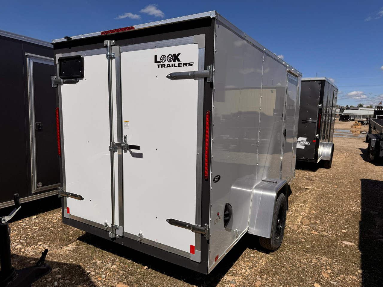 Look Trailers 2026 ST DLX 72"X12' V-Nose Cargo Trailer | Single Axle, 6' Tall, Rear Barn Doors
