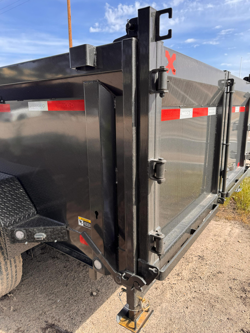 Maxx-D Trailers 2025 DTX 83"X14' Telescopic Dump Trailer | Tandem Axle 16K, 2 Way Spreader Gate, 36" Sides, Ramps, Tarp Kit, Locking Box, Spare Tire Mount