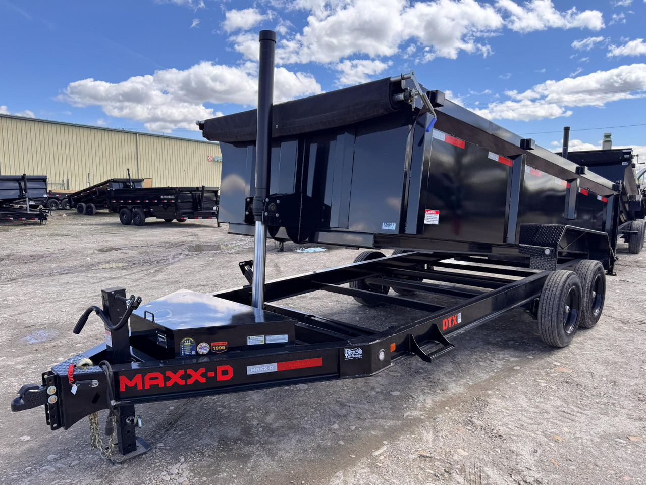Maxx-D Trailers 2025 DTX 83"X16' Telescopic Dump Trailer | Tandem Axle 16K, 36" Sides