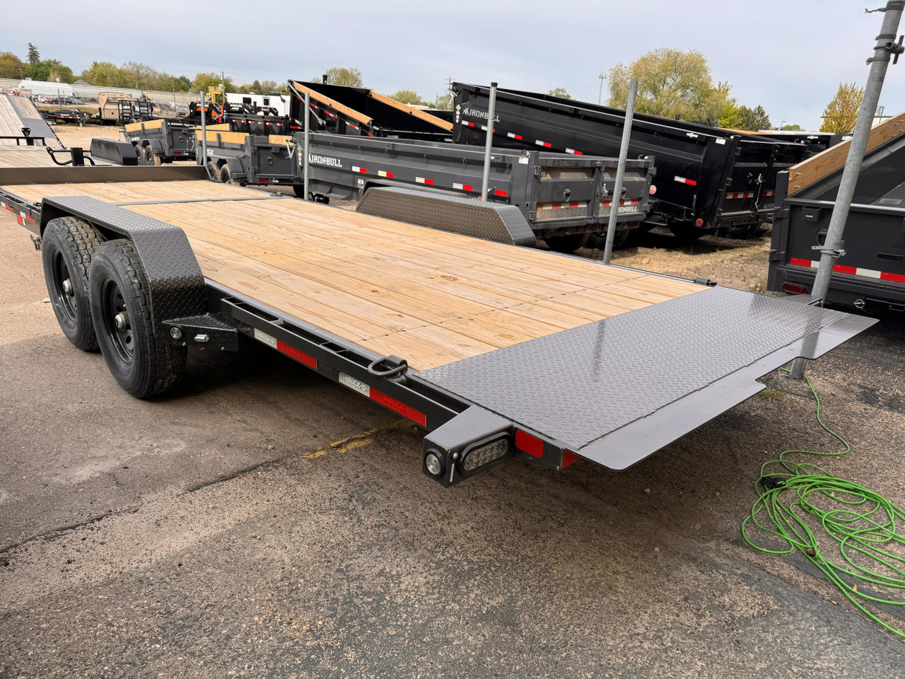Maxx-D Trailers 2026 G6B 83"X22' Low Profile Gravity Tilt Trailer | Tandem Axle 14K, Torsion Axles, Spare Tire
