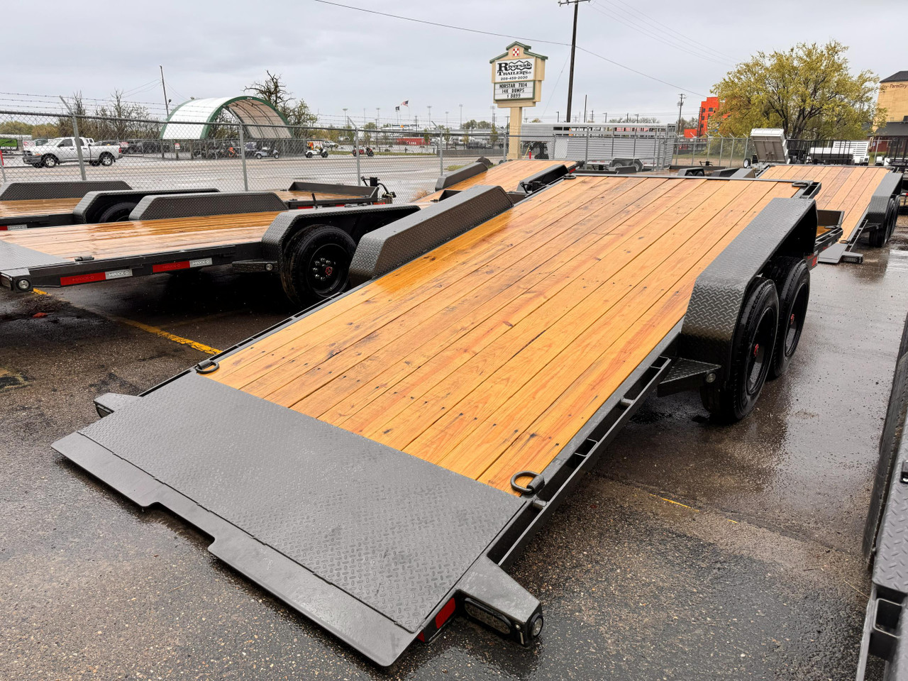 Maxx-D Trailers 2026 G8B 83"X22' Low Profile Gravity Tilt Trailer | Tandem Axle 16K, Torsion Axles, Tool Tray Behind Toolbox, 17.5 Tires