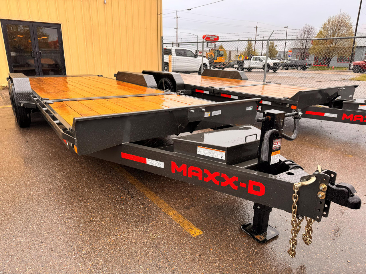 Maxx-D Trailers 2026 G8B 83"X22' Low Profile Gravity Tilt Trailer | Tandem Axle 16K, Torsion Axles, Tool Tray Behind Toolbox, 17.5 Tires