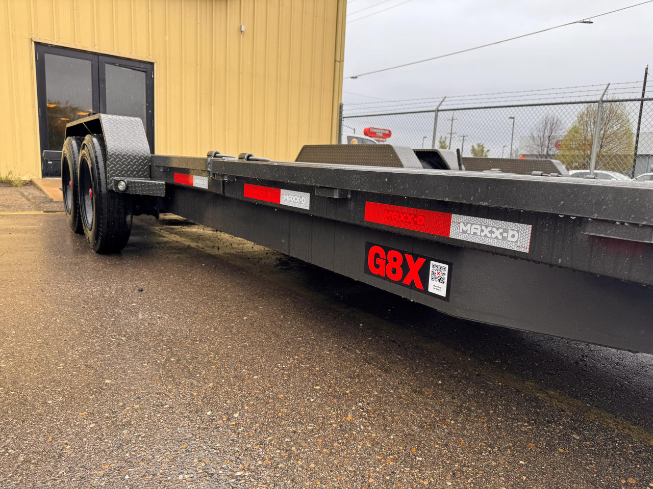 Maxx-D Trailers 2026 G8B 83"X22' Low Profile Gravity Tilt Trailer | Tandem Axle 16K, Torsion Axles, Tool Tray Behind Toolbox, 17.5 Tires