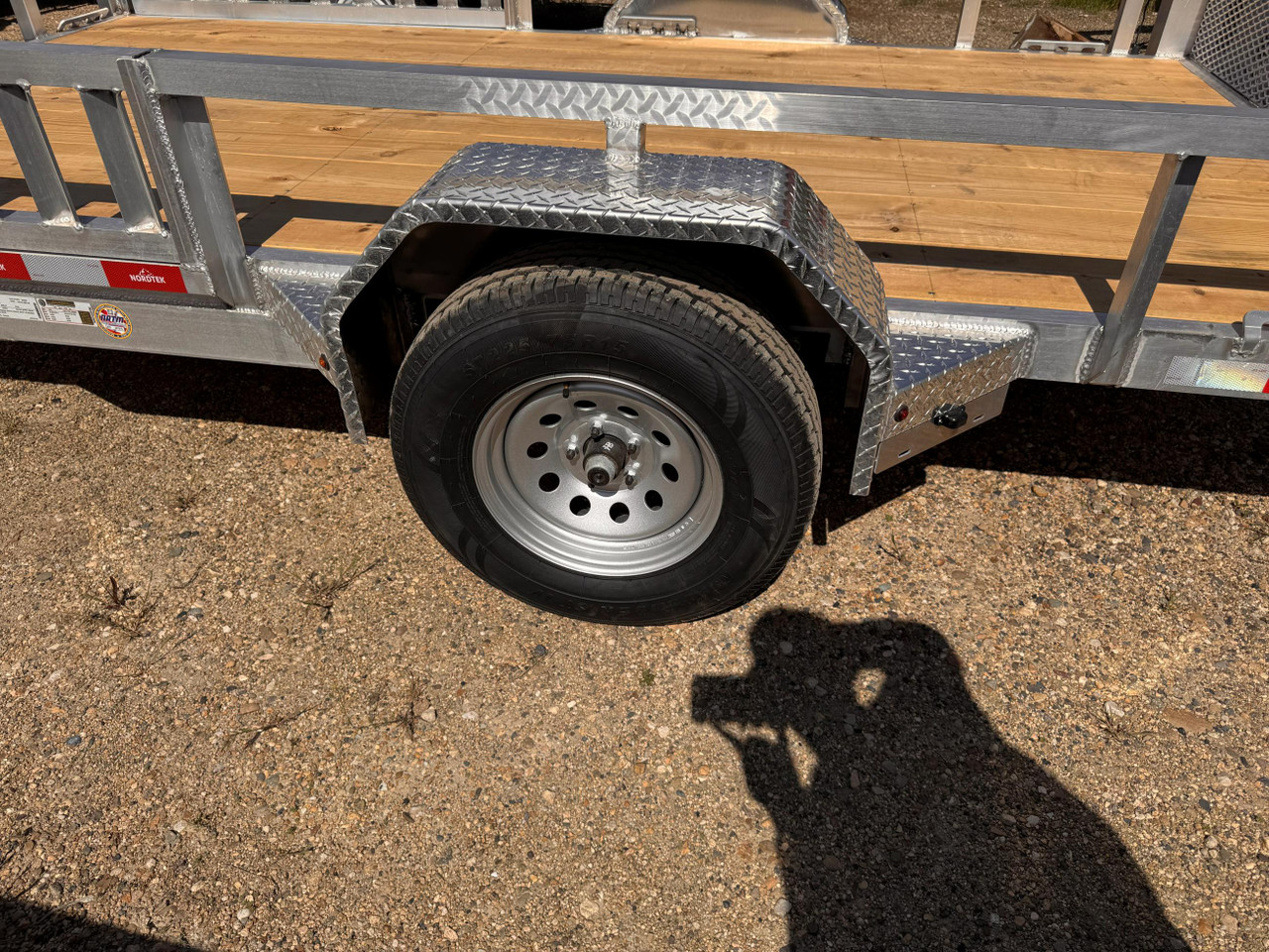 Nordtek Trailers 2026 924"X12' Utility Trailer | Single Axle, Side Load Ramps, Bi-Fold Gate