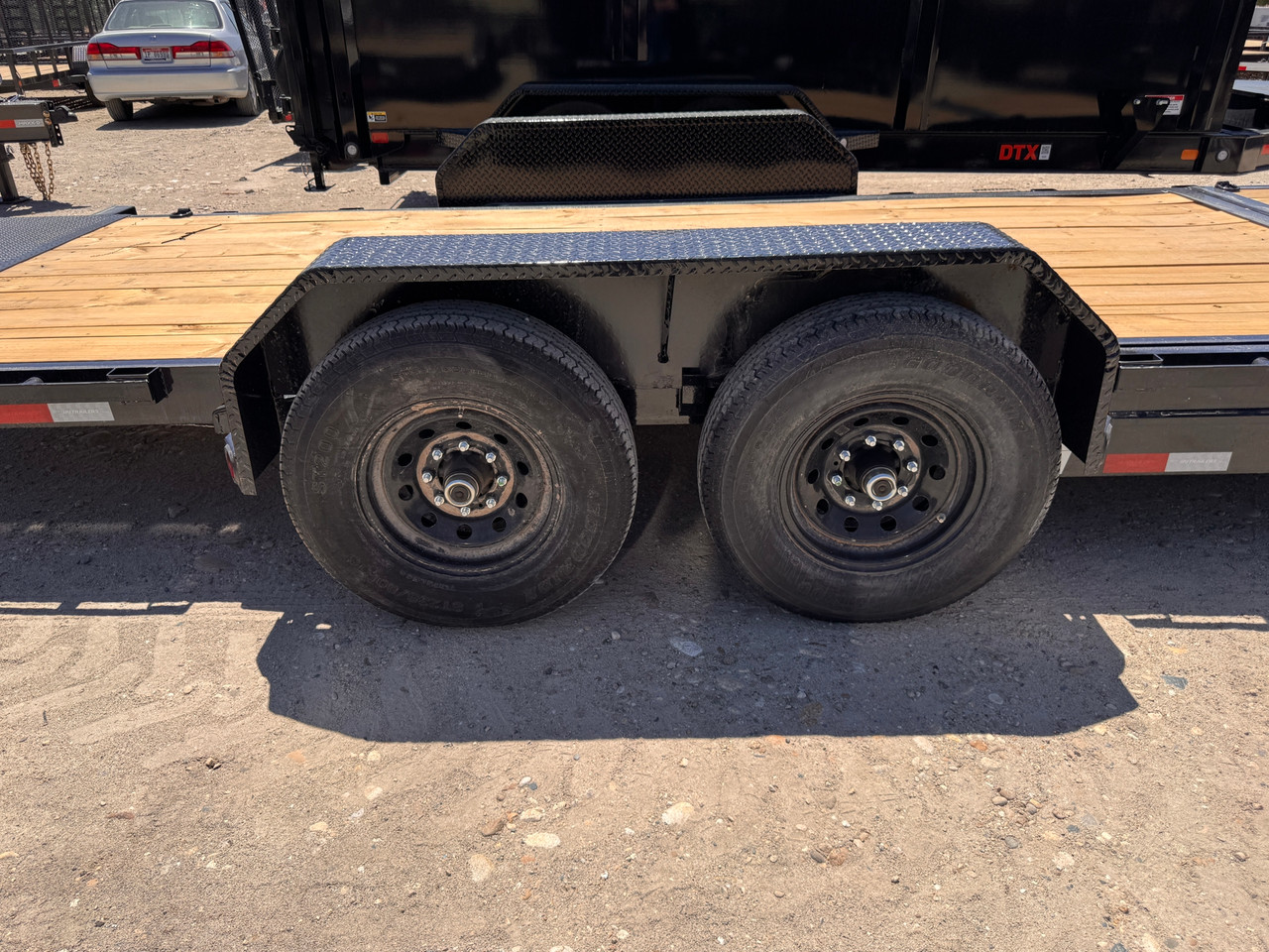 P.J. Trailers 2027 T6 20' Equipment Tilt Trailer | Tandem Axle 14K, Lid Over Tongue, Fork Holders