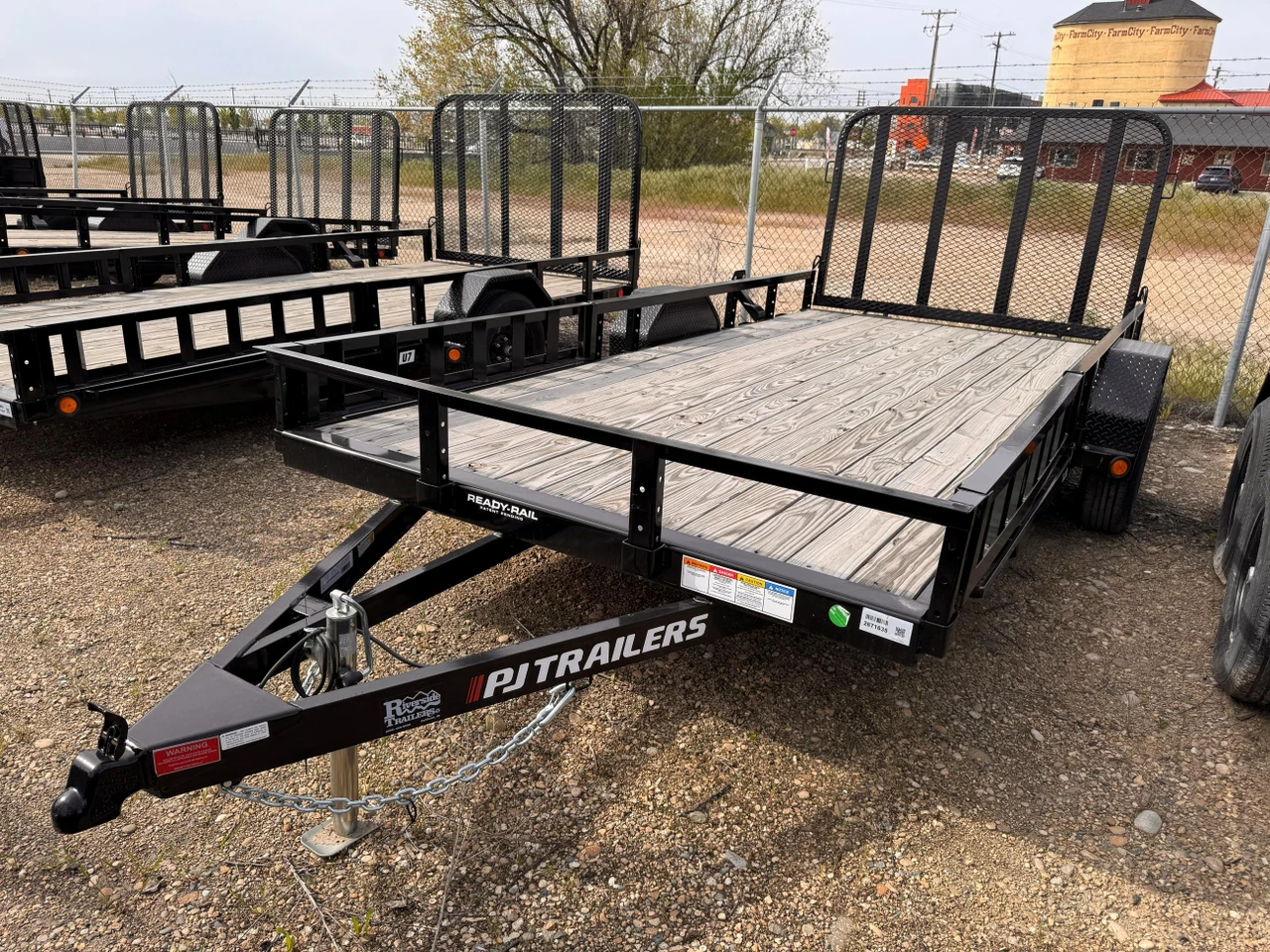 P.J. Trailers 2025 U7 77"X14' Utility Trailer | Single Axle, Rear Rampgate, ATV Side Load Ramps