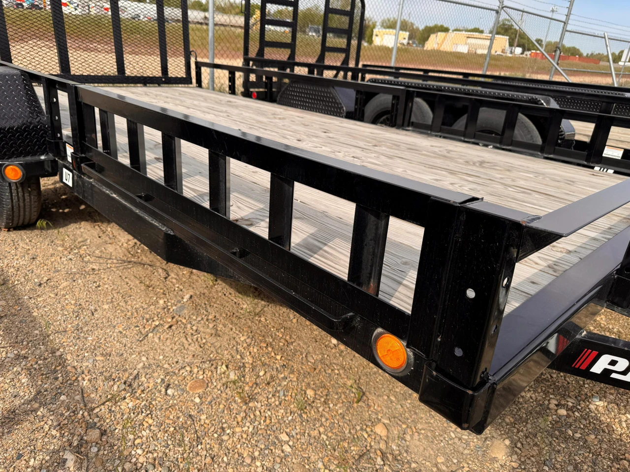 P.J. Trailers 2025 U7 77"X14' Utility Trailer | Single Axle, Rear Rampgate, ATV Side Load Ramps