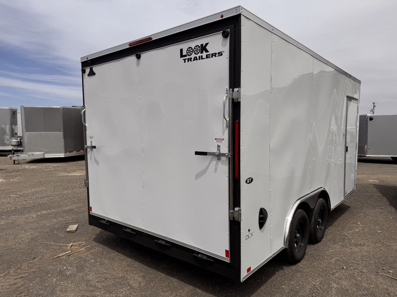 Look Trailers 2026 ST DLX 102"X16' N-Nose Cargo Trailer | Tandem Axle 7K, 7' Tall, Rear Ramp Door