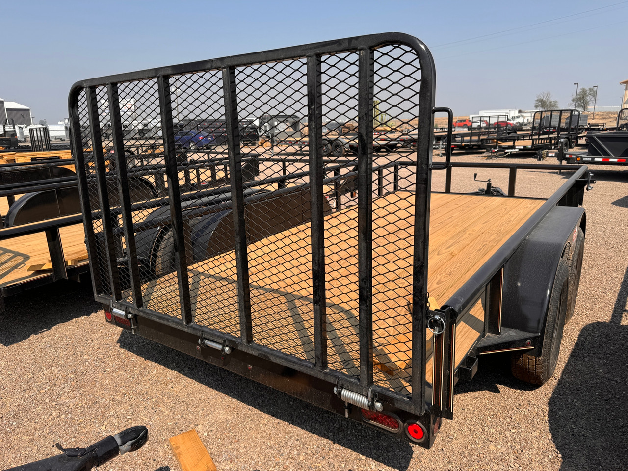 GR Trailers 2026 82"X12' Utility Trailer | Tandem Axle, Pipetop Rail, Spring Assisted Rear Rampgate