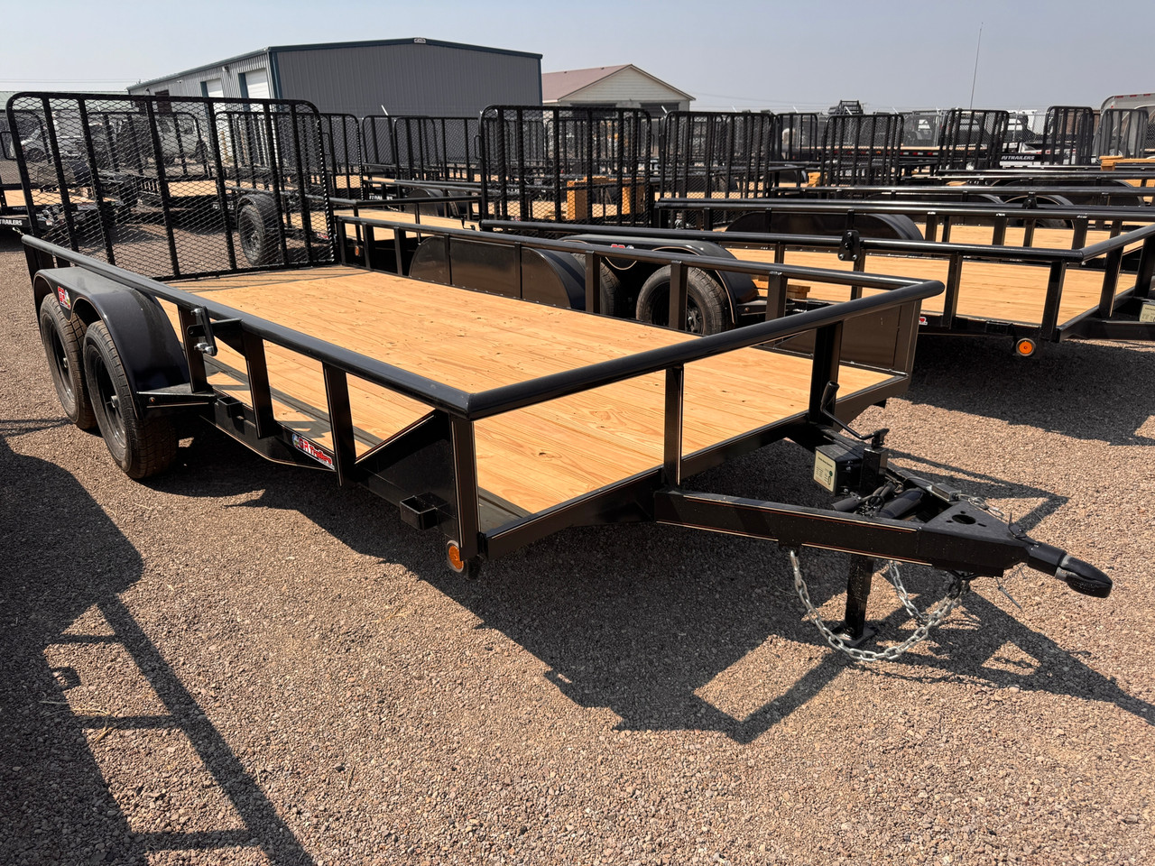 GR Trailers 2026 82"X16' Utility Trailer | Tandem Axle, Pipetop Rail, Spring Assisted Rear Rampgate