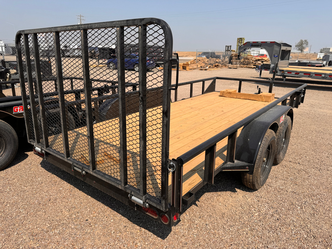 GR Trailers 2026 82"X16' Utility Trailer | Tandem Axle, Pipetop Rail, Spring Assisted Rear Rampgate