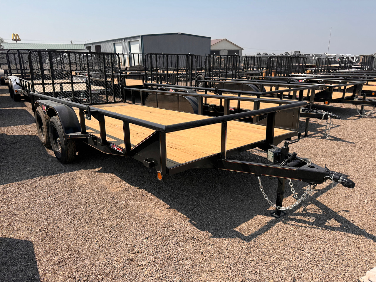 GR Trailers 2026 82"X16' Utility Trailer | Tandem Axle, Pipetop Rail, Spring Assisted Rear Rampgate