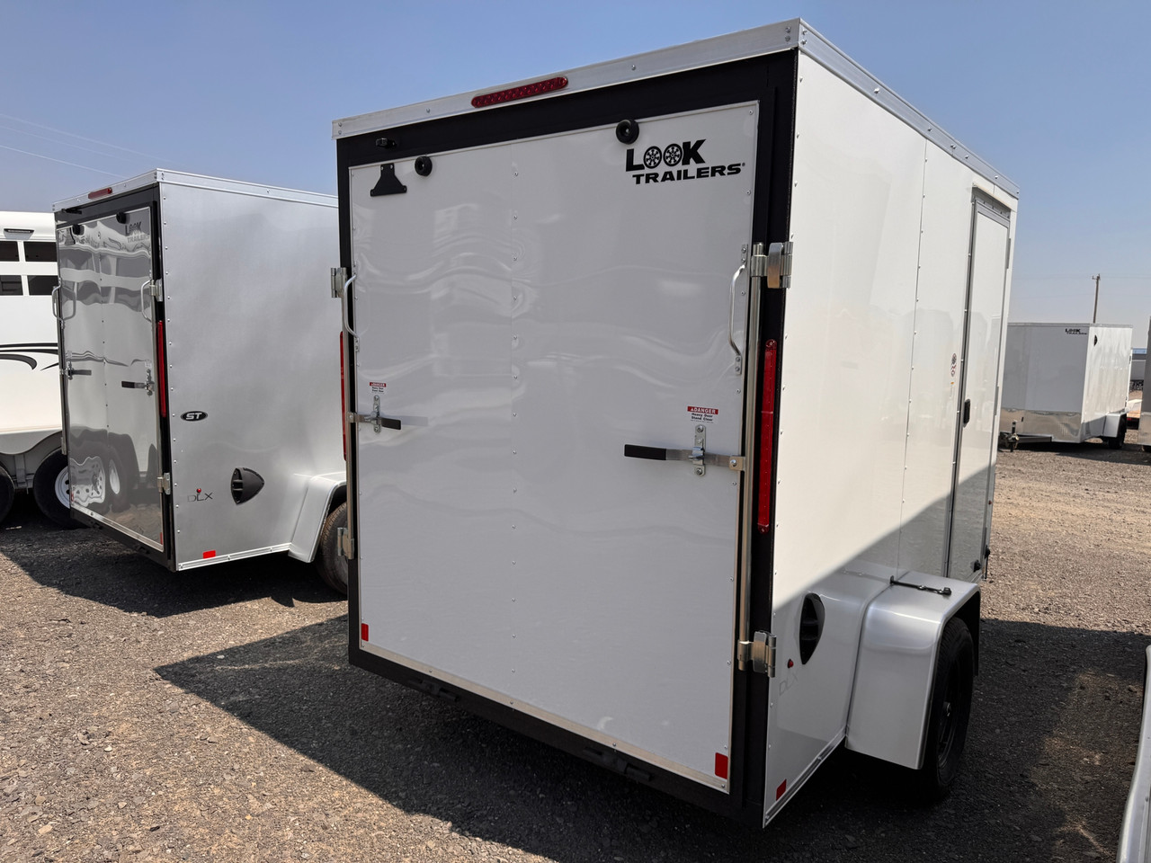 Look Trailers 2026 ST DLX 72"X10' V-Nose Cargo Trailer | Single Axle 3.5K, Rear Ramp Door, 6'6" Tall