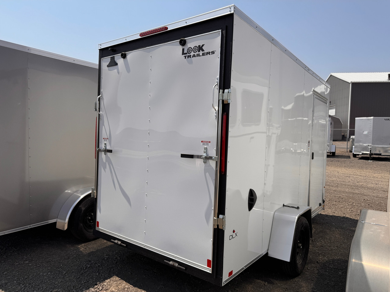 Look Trailers 2026 ST DLX 72"X12' V-Nose Cargo Trailer | Single Axle 3.5K, 16" OC, Ramp, 7' Tall