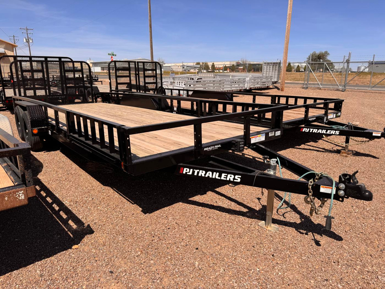 P.J. Trailers 2024 UL 83"X22' Utility Trailer | Tandem Axle 9.899K, Rear Rampgate, ATV Side Load Ramps