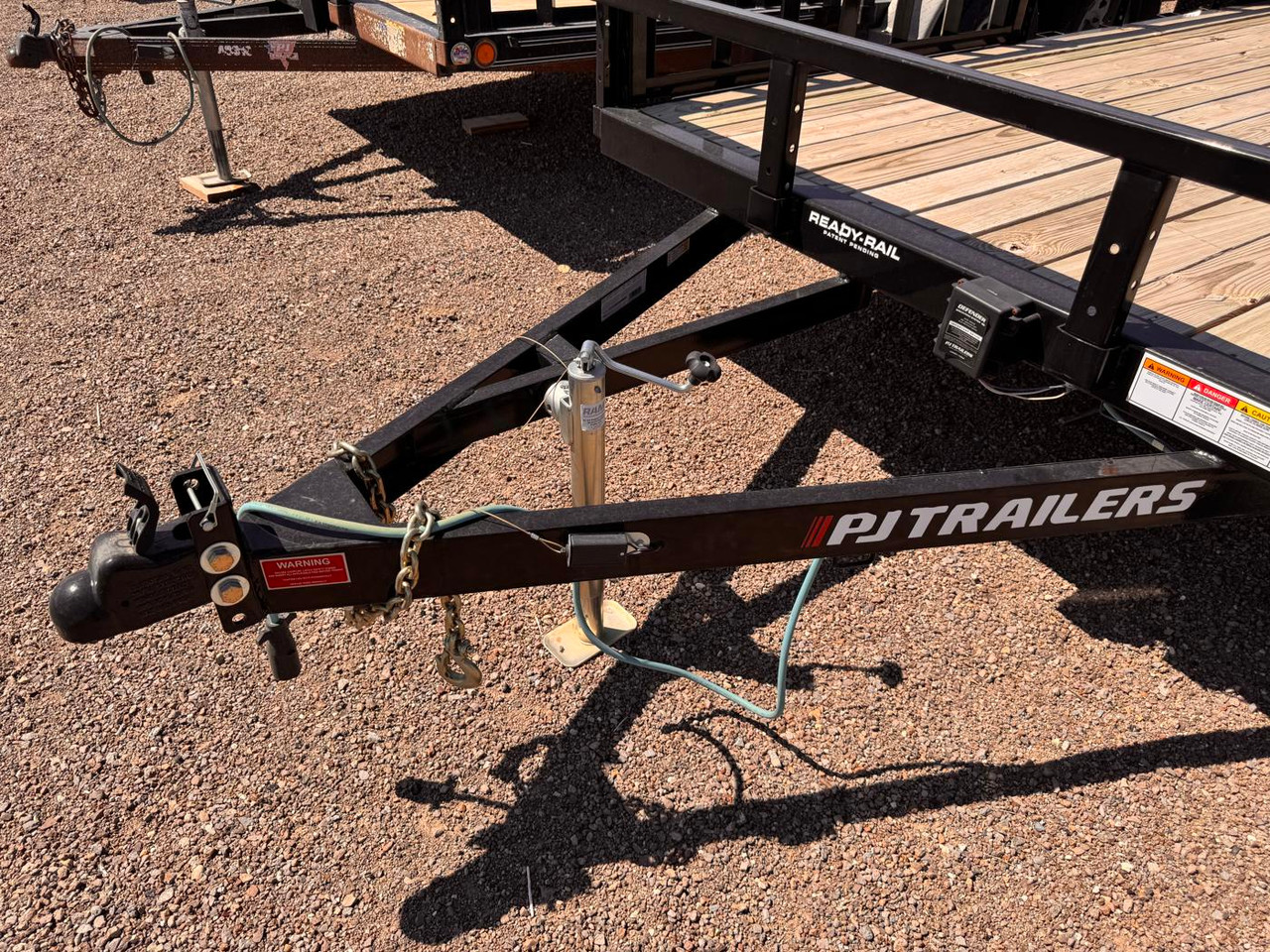 P.J. Trailers 2024 UL 83"X22' Utility Trailer | Tandem Axle 9.899K, Rear Rampgate, ATV Side Load Ramps