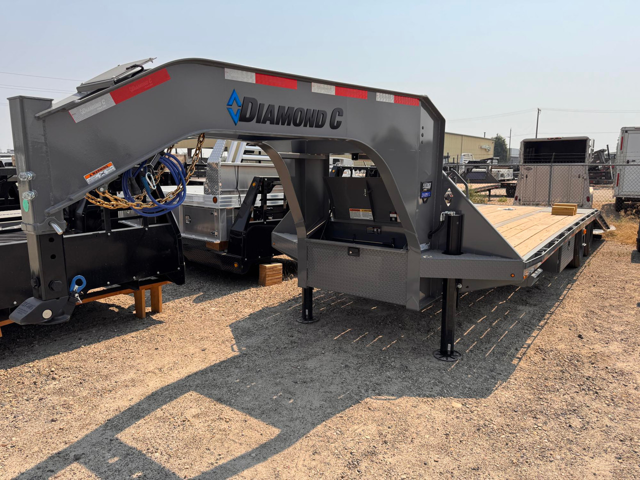 Diamond C Trailers 2026 FMAX212 30' Flatbed Trailer | Tandem Axle, Hydraulic Dovetail, Dual Hydraulic Jacks, Abs Brakes, Solar Charger, Spare Tire