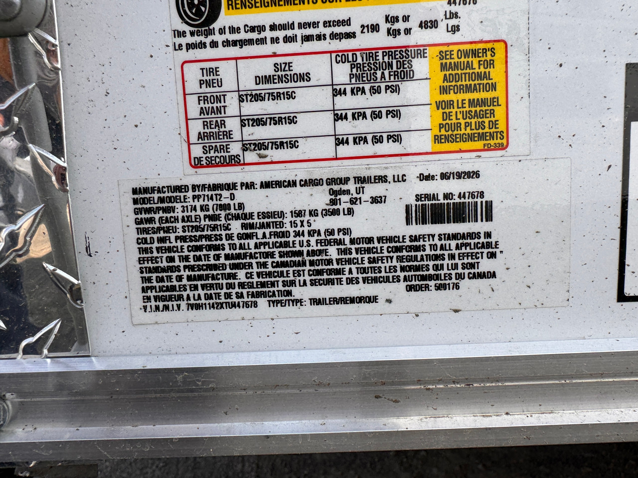 Haulmark Trailers 2026 PASSPORT 84"X14' V-Nose Cargo Trailer | Tandem Axle, 7' Tall, Ramp