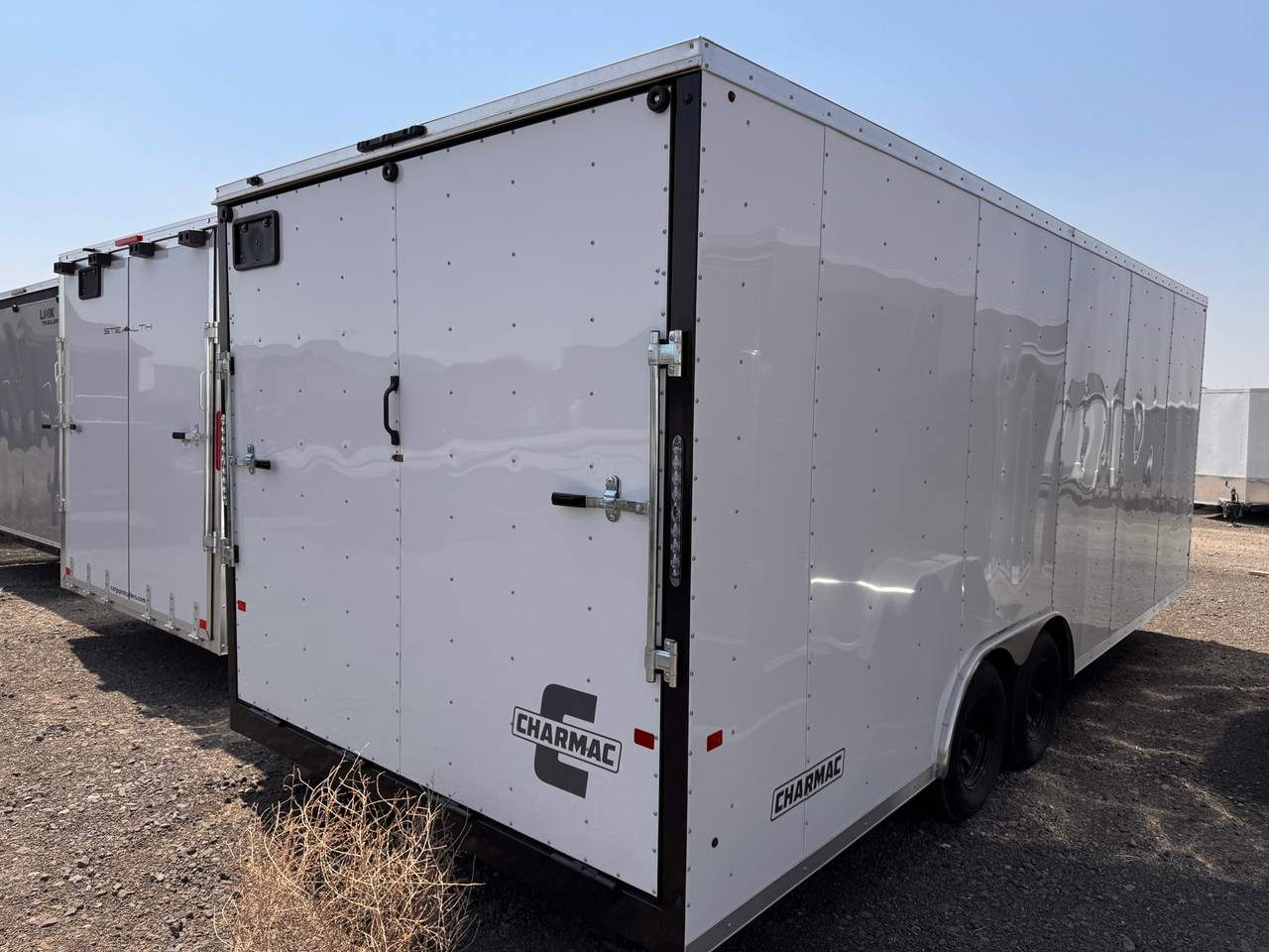 Charmac Trailers 2027 ATLAS 100"X22' V-Nose Cargo Trailer | Tandem Axle 9.99K, 7' Tall, Md Floor Ties, Spring
