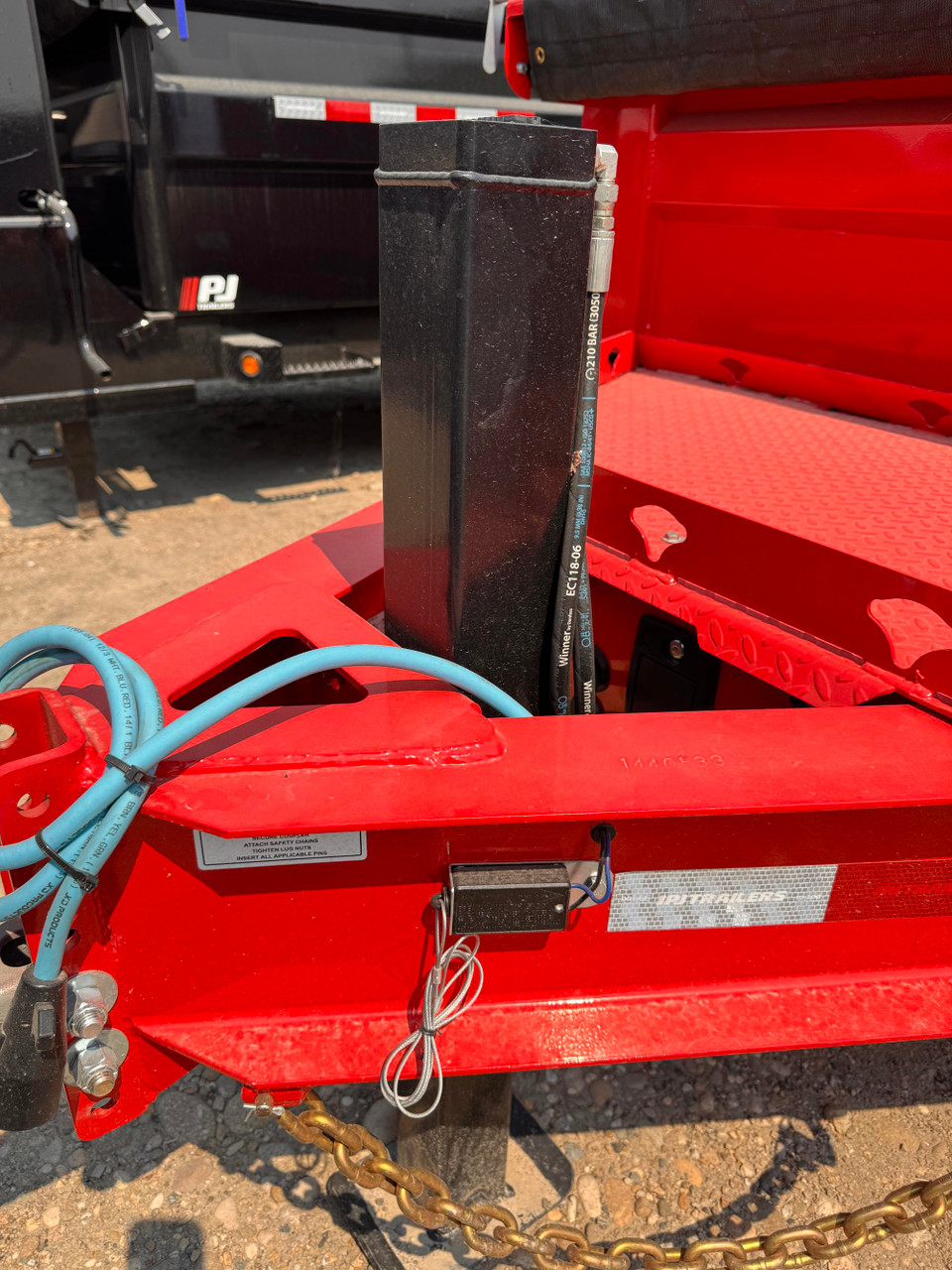 P.J. Trailers 2027 DL 83"X16' Telescopic Dump Trailer | Tandem Axle 14K, 6" Cylinder, Hydraulic Jack, 24" Sides, 7 Ga Floor