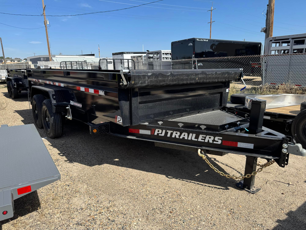 P.J. Trailers 2027 DL 83"X16' Low Profile Scissor Dump Trailer | Tandem Axle 14K, 6" Cylinder, Hydraulic Jack, 24" Sides, 7 Ga Floor
