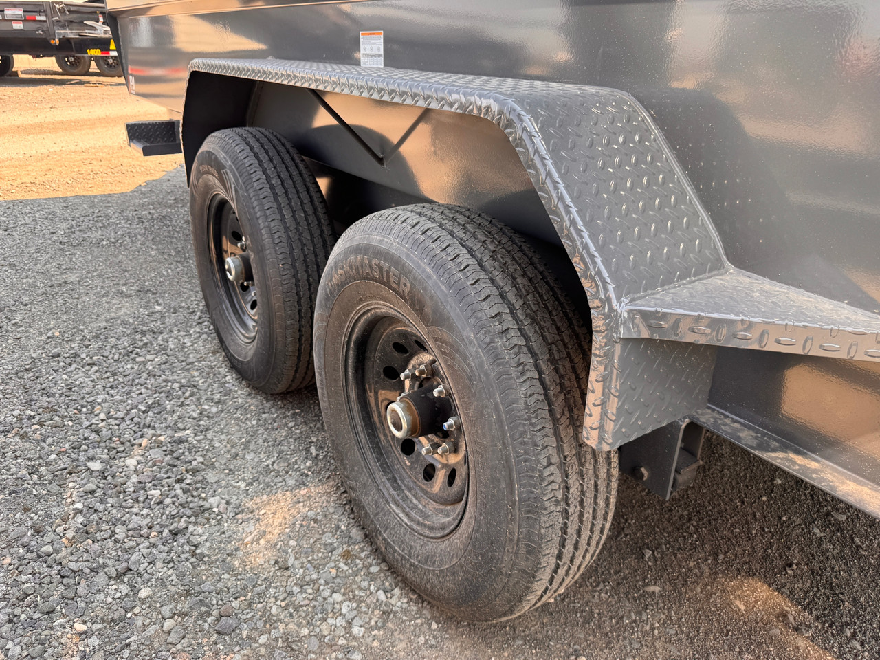 P.J. Trailers 2027 DM 83"X16' Low Profile Dump Trailer | Tandem Axle 14K, 36" Tall Sides, 7 GA Floors, Hydraulic Jack, Locking Box, 2 Way Spreader Gate, Slide In Ramps