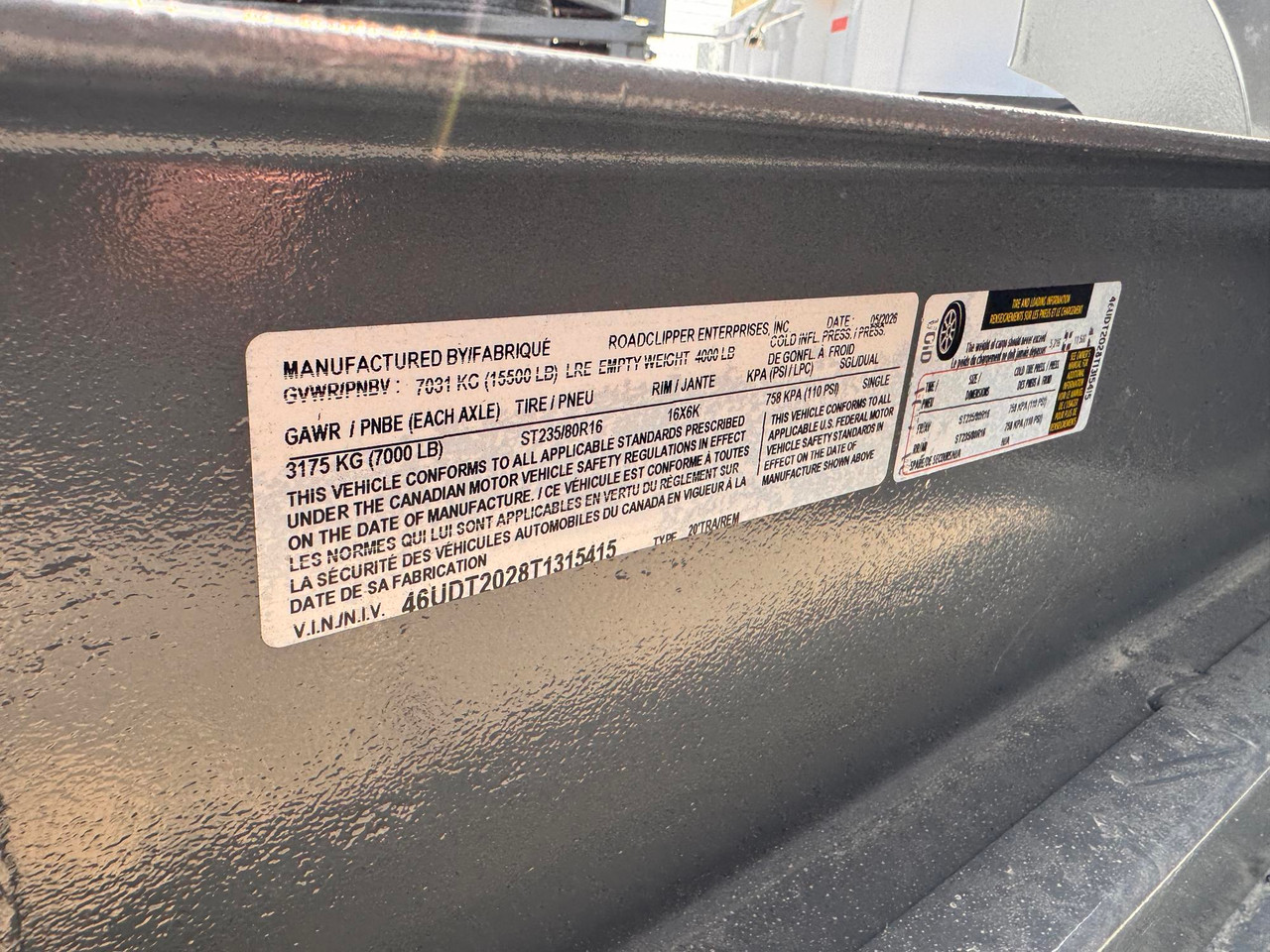 Diamond C Trailers 2026 HDT207 Pacesetter 82"X20' Tilt Trailer | Tandem Axle, (3/16 fender, 12" oc, fork holder) 2 Speed Jack, Spare