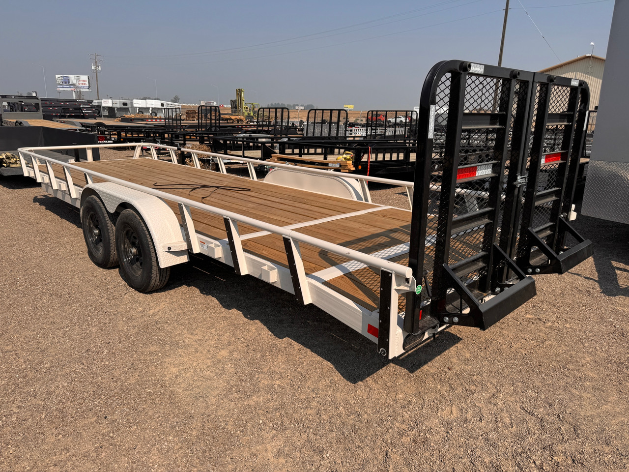 Raw Maxx Trailers 2026 UTX 83"X24' Utility Trailer | Tandem Axle 10K, Dovetail, HD Split Ramp Gate, Spare Tire Mount
