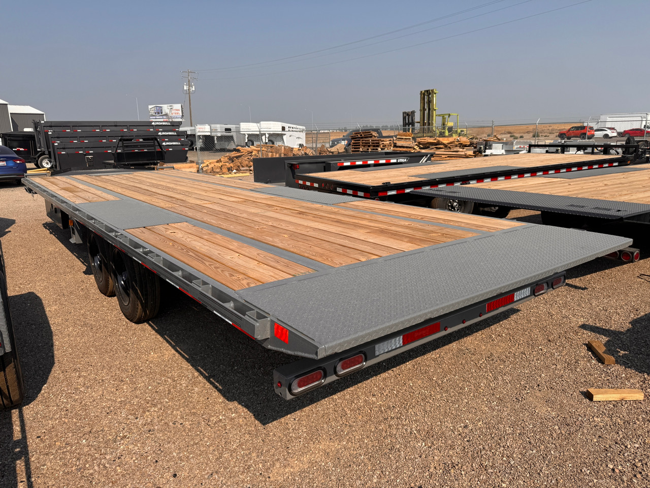 Diamond C Trailers 2026 DET208 26' Deckover Tilt Trailer | Tandem Axle 18K, Full Power Tilt, XL Locking Tongue Box, Solar Charging
