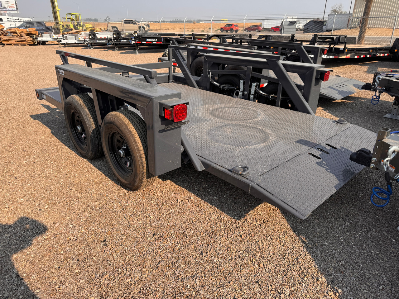 Triple L Trailers 2026 7612 75"X12' DROP DECK | Tandem Axle 7K, HYDRAULIC DROP DECK UTILITY TRAILER, OPEN SIDES, BATTERY CHARGER