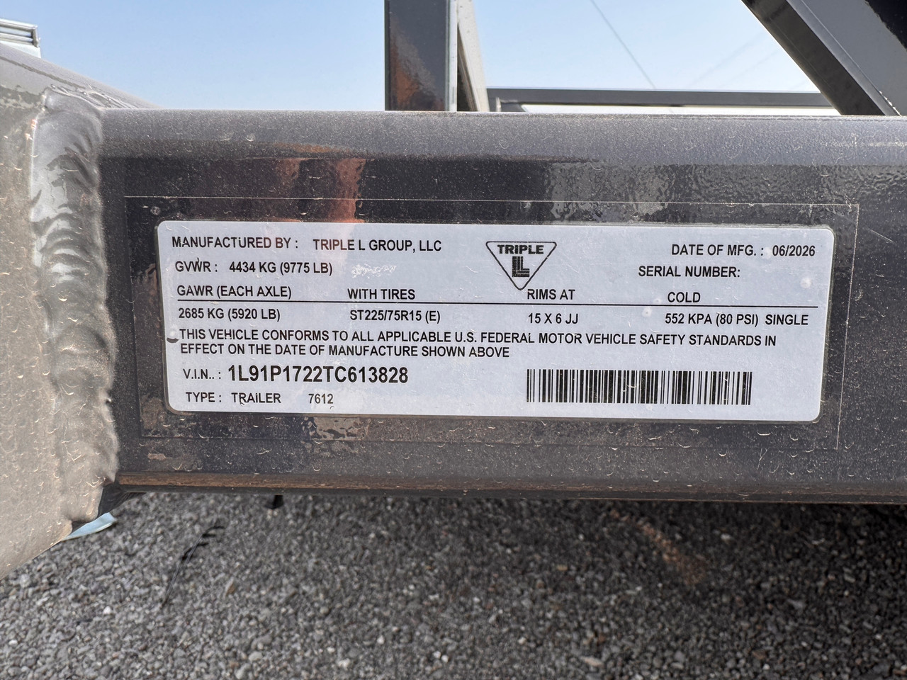 Triple L Trailers 2026 7612 75"X12' DROP DECK | Tandem Axle 7K, HYDRAULIC DROP DECK UTILITY TRAILER, OPEN SIDES, BATTERY CHARGER