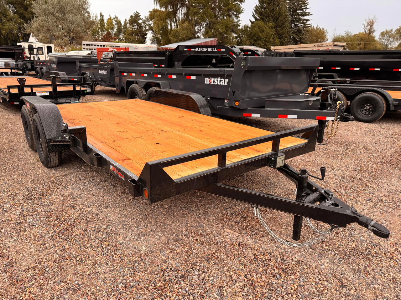 GR Trailers 2026 102"X16' Equipment Trailer | Tandem Axle 7K, DOVETAIL DECK W/ 40" SLIDE IN RAMPS