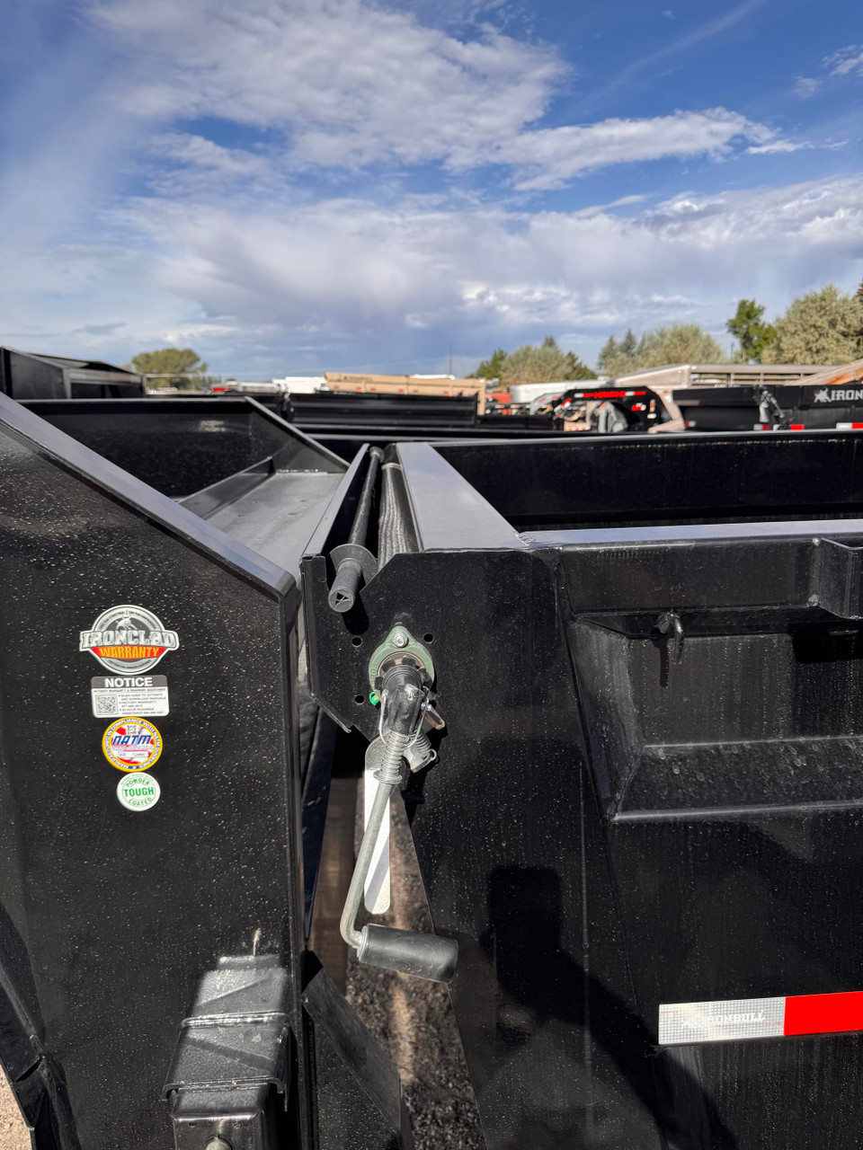 Iron Bull Trailers 2027 DTG 83"X14' Scissor Dump Trailer | Tandem Axle 14K, 36" Sides, ALUM Ramps, Tarp kit, Spare Mount