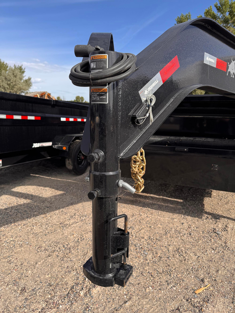 Iron Bull Trailers 2027 DTG 83"X14' Scissor Dump Trailer | Tandem Axle 14K, 36" Sides, ALUM Ramps, Tarp kit, Spare Mount