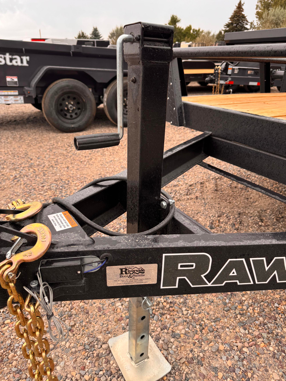 Raw Maxx Trailers 2026 UTX 83"X22' Utility Trailer | Tandem Axle, 2" ROUND TUBE RAIL, HD SPLIT GATE, DOVETAIL, MOUNT, 8 PLY TIRES, 10K