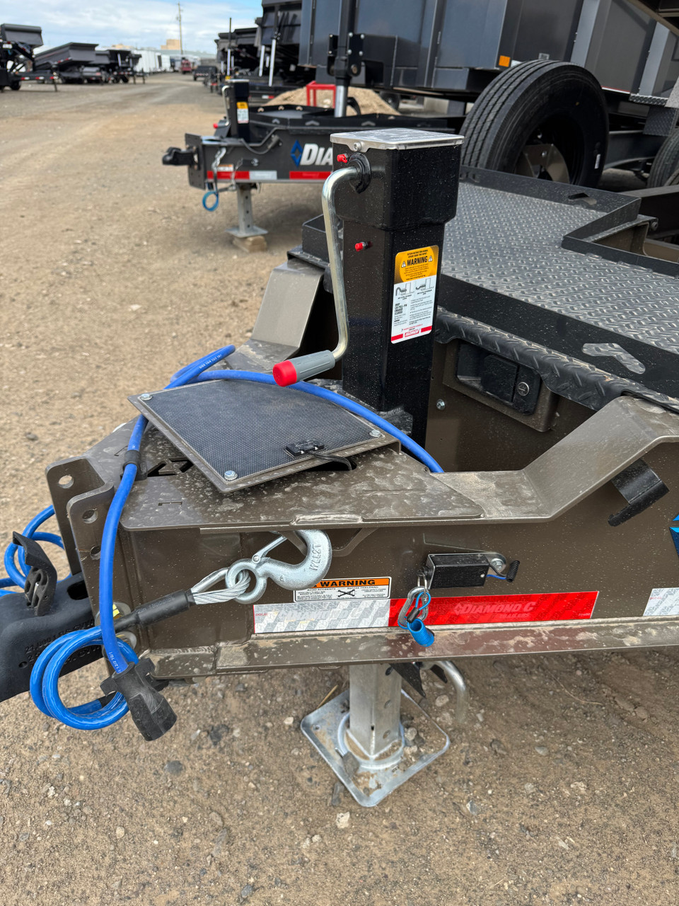 Diamond C Trailers LPT207 82"X14' Telescopic Dump Trailer | 14 ply Tires, Solar Recharging, 24" Sides With Boards, Spare Tire, 2 Speed Jack