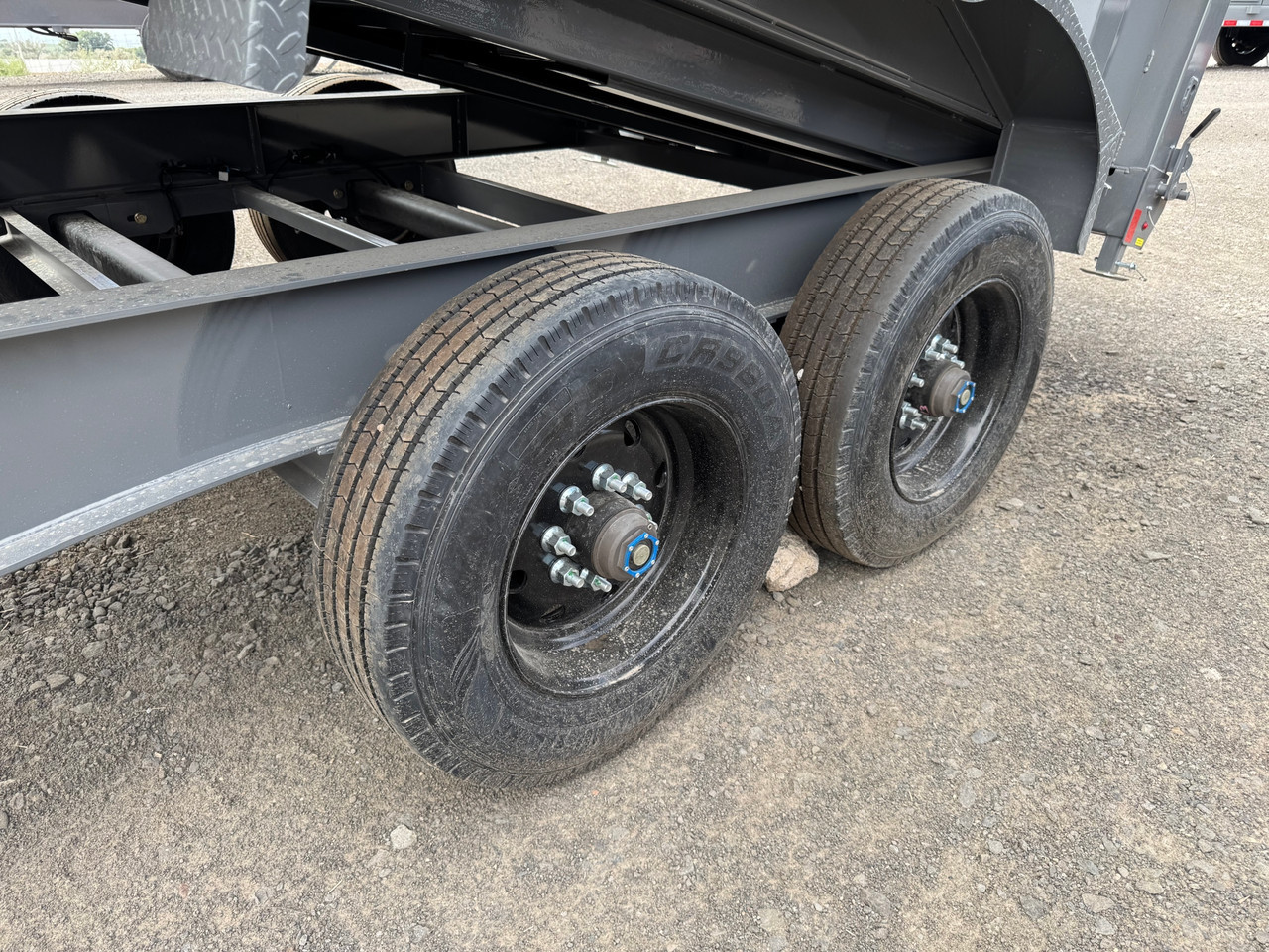 Diamond C Trailers LPT210 82"X16' Telescopic Dump Trailer | Tandem Axle, Torsion axles, 32" SIdes w/ Board Brackets, 3/16" HD Fenders, Solar Recharging, Spare