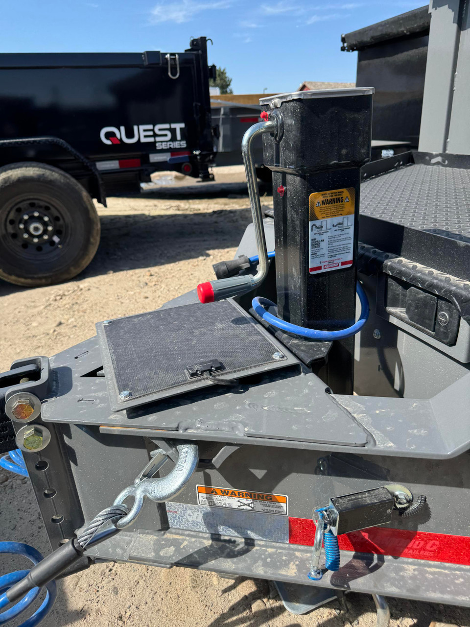 Diamond C Trailers 2027 LPT207 82"X14' Telescopic Dump Trailer | (5 stage), 32" sides w/ boards, 2 speed jack, solar, Spare, Rear Stab Jacks,